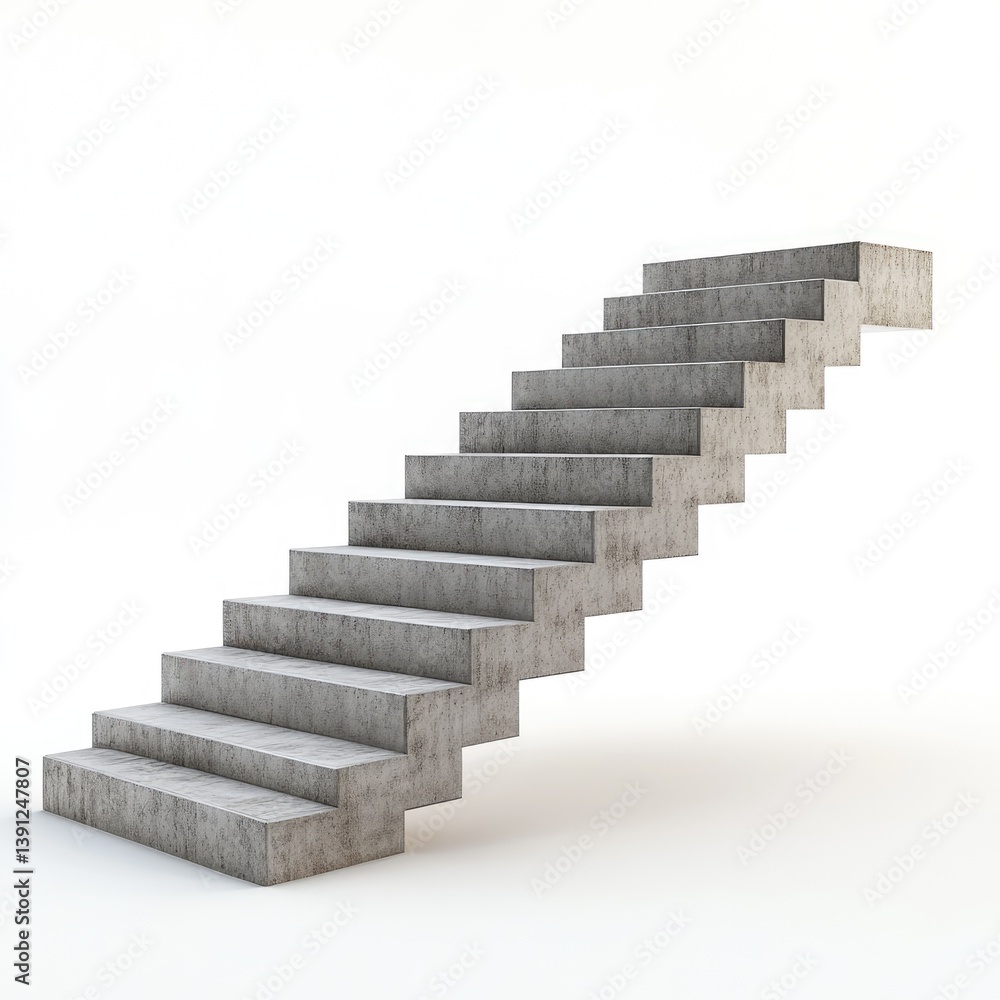 Concrete staircase ascending (9)