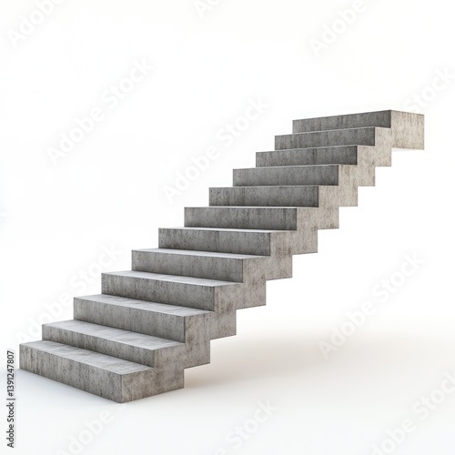 Obraz na płótnie Concrete staircase ascending (9) w salonie