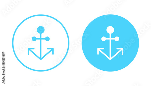 Anchor icon vector. Anchor sign and symbol. Anchor marine icon.