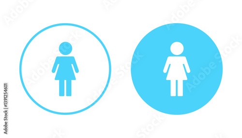 Female icon vector. woman sign and symbol