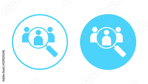 Hiring icon vector. Search job vacancy sign and symbol. Human resources concept. Recruitment
