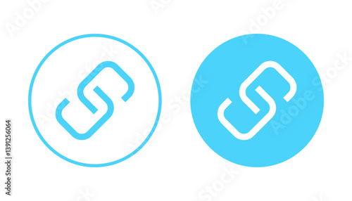 Link icon vector. Hyperlink chain sign and symbol