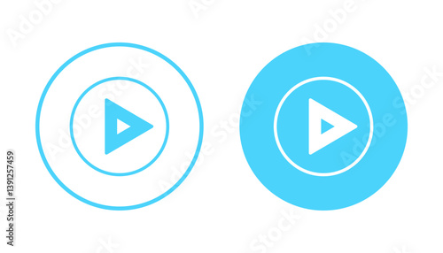 Free Download Play icon vector. Play button sign and symbol - GFXLoad