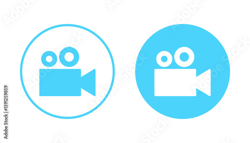 Video icon vector. video camera sign and symbol. movie sign. cinema