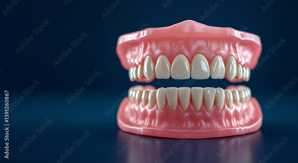 Obraz premium 3D tooth model isolated on the background