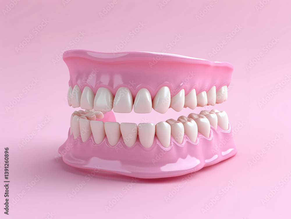 Obraz premium 3D tooth model isolated on the background