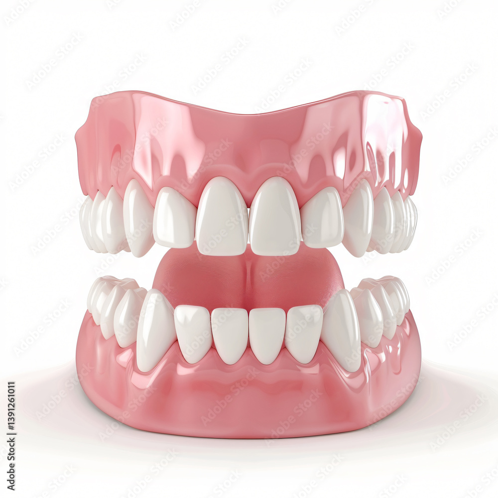 Fototapeta premium 3D tooth model isolated on the background