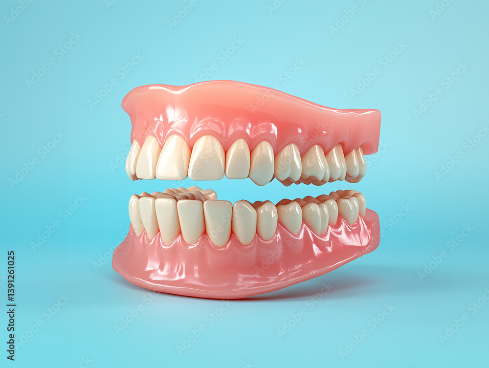 Obraz premium 3D tooth model isolated on the background