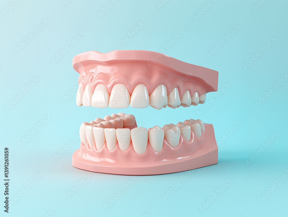 Obraz premium 3D tooth model isolated on the background