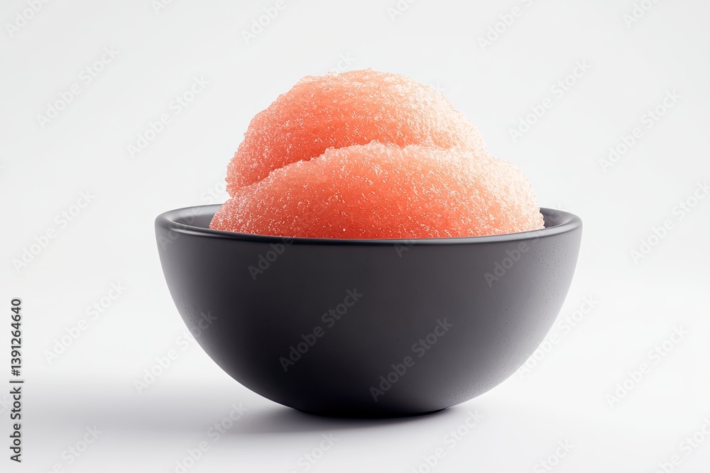 A realistic photo of Grapefruit Sorbet, hyper-realistic, isolated on white A realistic photo of Grapefruit Sorbet, hyper-realistic, isolated on white