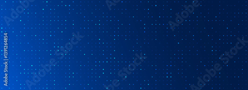 Wallpaper Mural Blue glowing pixel dot pattern. Abstract neon grid wallpaper. Navy color mosaic pattern backdrop. Vector modern technology, business, science, healthcare, medicine, presentation design background Torontodigital.ca