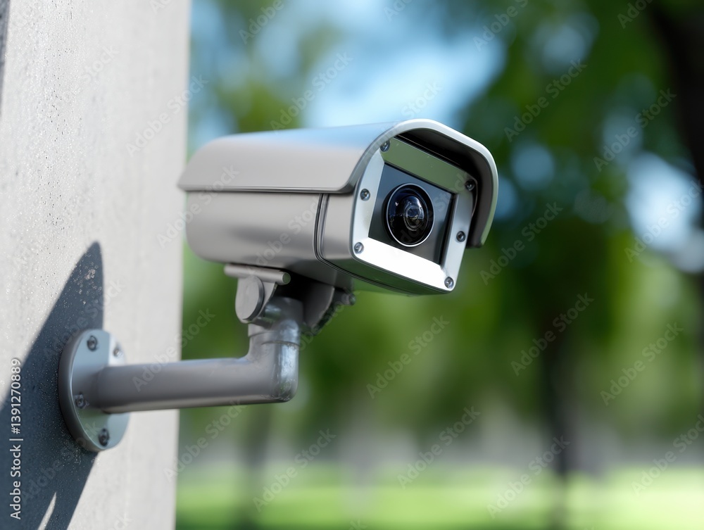 Surveillance camera on wall with green background providing security and monitoring for safety and protection with modern technology Surveillance camera on wall with green background providing security and monitoring for safety and protection with modern technology
