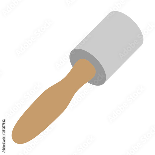Lint Roller Vector Flat Icon Design