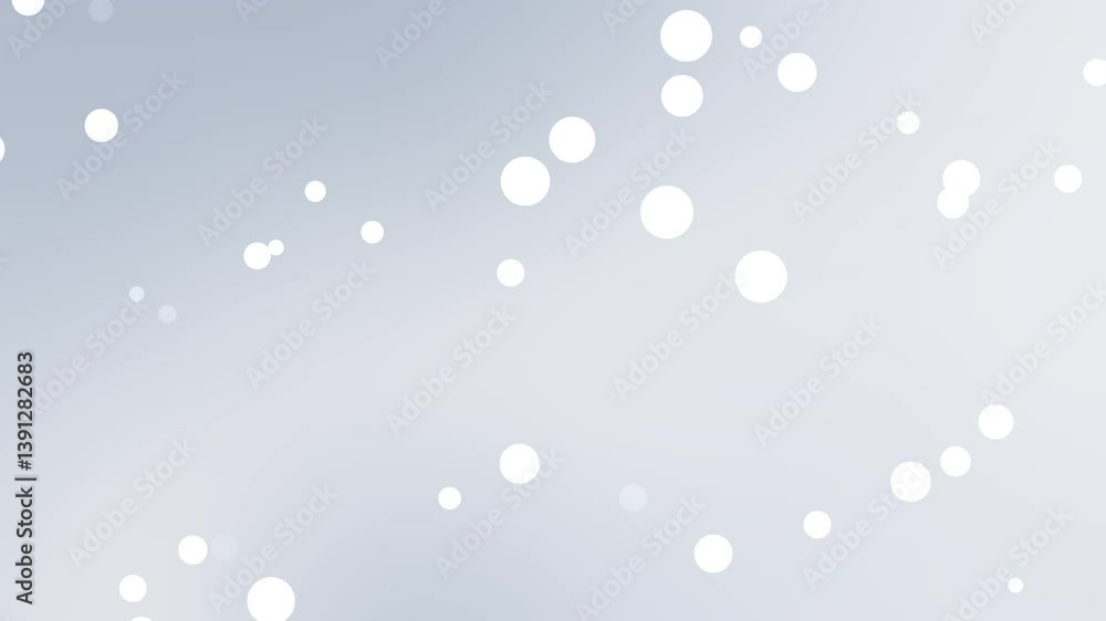 White circles on a gray gradient background. Suitable for abstract backgrounds, modern designs, minimalist concepts, technology themes, and trendy patterns.