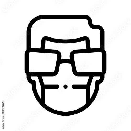 mask line icon