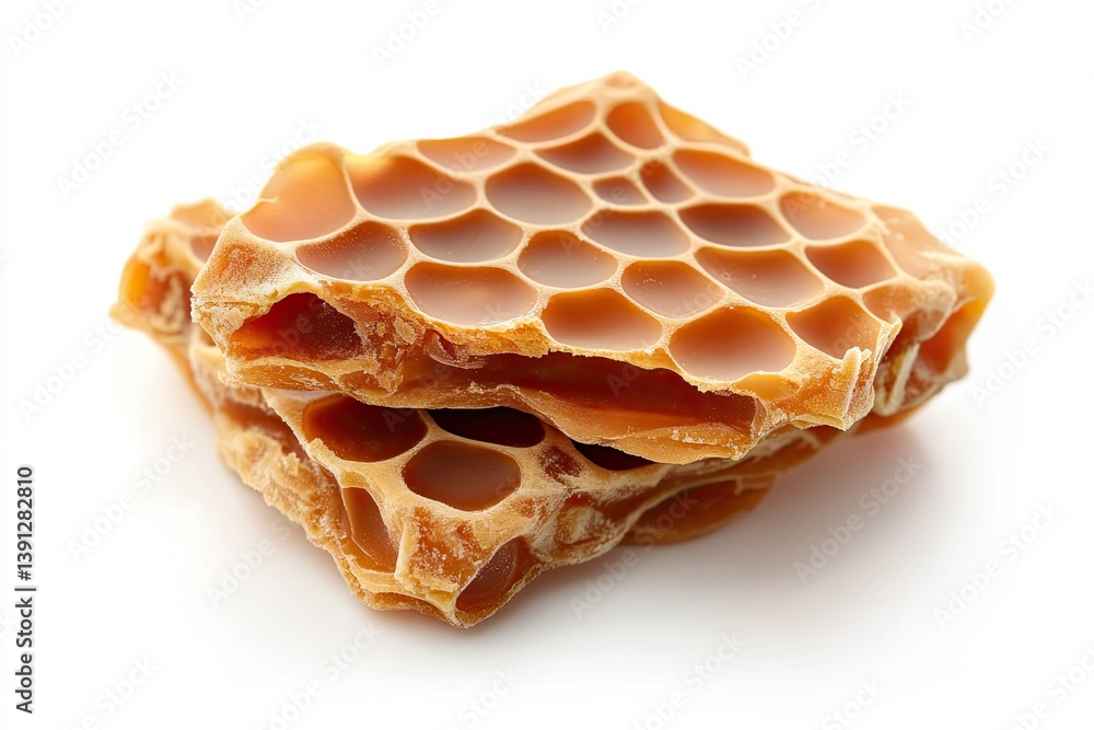 A realistic photo of Honeycomb Toffee A realistic photo of Honeycomb Toffee