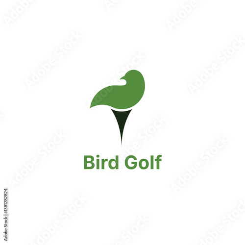 Modern Bird Golf Logo Sport Club Design