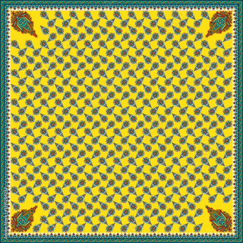 Vibrant Multicolor Bandana Scarf – Stylish Unisex Kerchief, Head Wrap & Neck Scarf