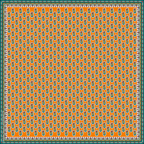 Vibrant Multicolor Bandana Scarf – Stylish Unisex Kerchief, Head Wrap & Neck Scarf