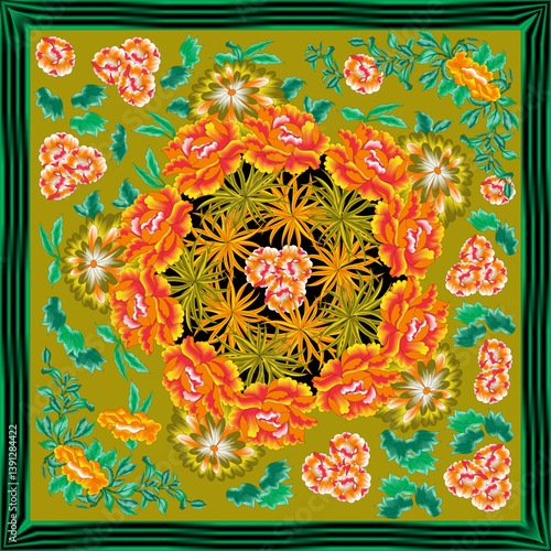 Vibrant Multicolor Bandana Scarf – Stylish Unisex Kerchief, Head Wrap & Neck Scarf