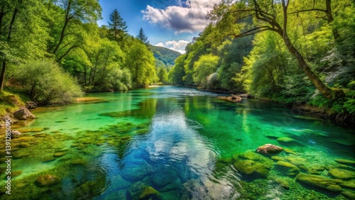 River Mreznica in Belavici village, Croatia, nature photography