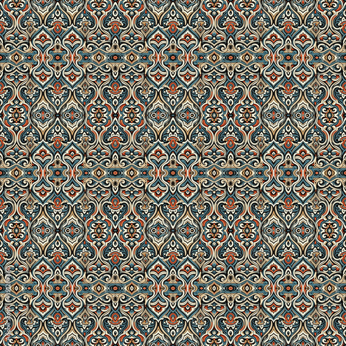 Ogee pattern for textile design 