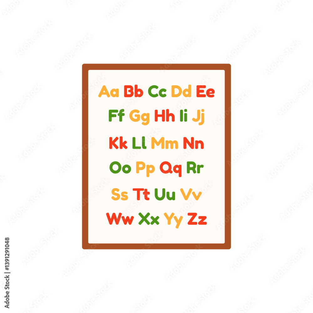 Classroom Object 1 Colorful Alphabet Chart Classroom Object 1 Colorful Alphabet Chart