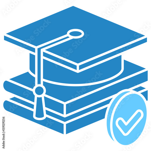 Diploma isometric 3D dual tone icon, mini illustration. use for modern concept, print, UI, UX kit, web and app development. Vector EPS 10, related to learning and education, science