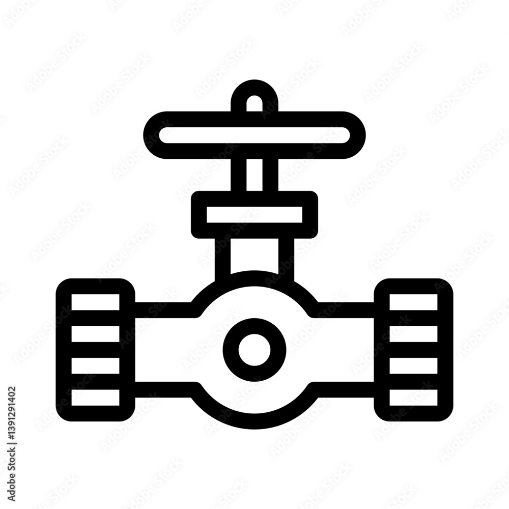 valve line icon valve line icon