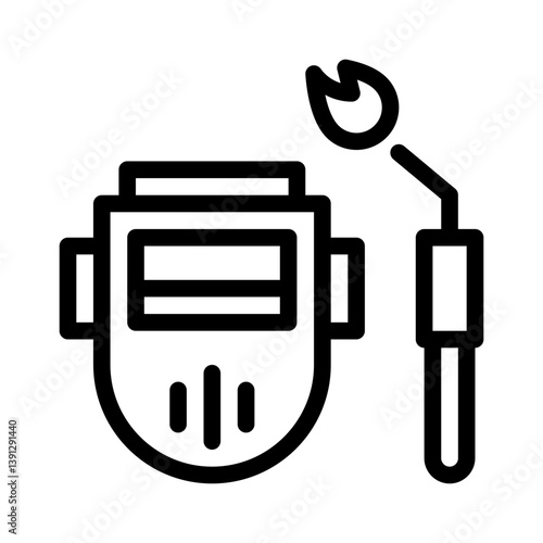 welder line icon