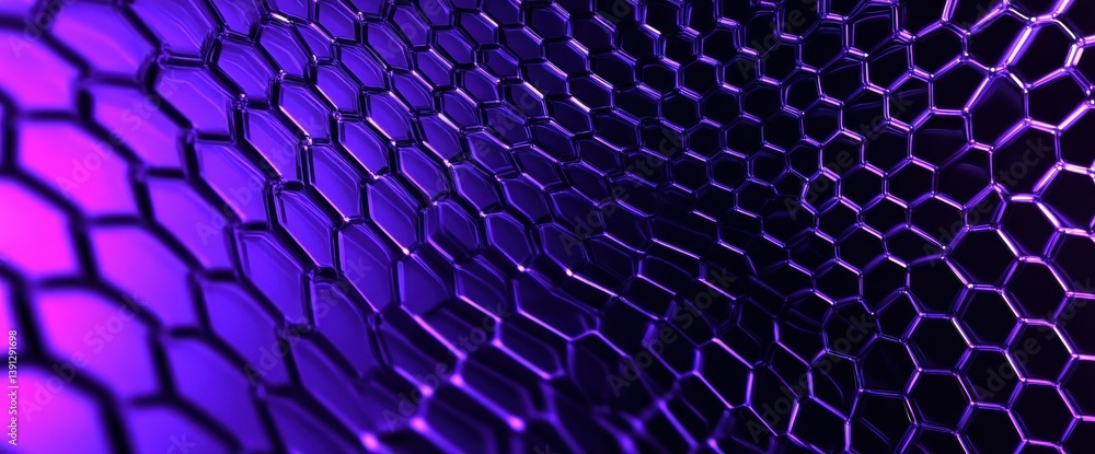 Hexagonal, Purple, Geometric Pattern Hexagonal, Purple, Geometric Pattern