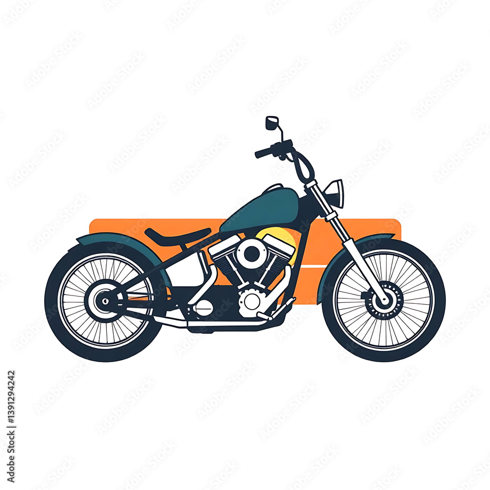 Obraz premium motorcycle vector illustration