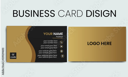 Creative modern abstract business card design