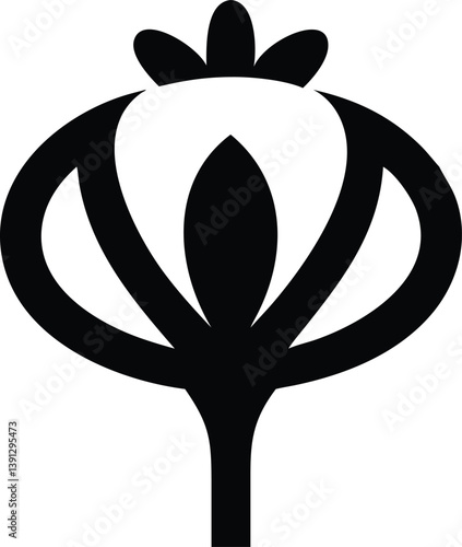 Purple Allium Bloom in Full Detail – Botanical Illustration

