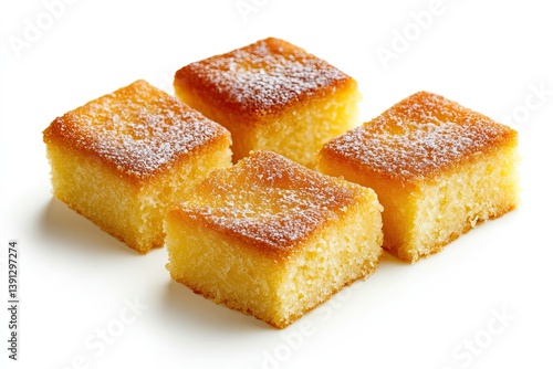 A realistic photo of Basbousa 