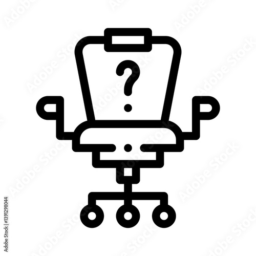 office chair line icon