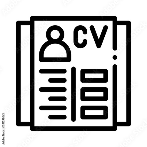 resume line icon