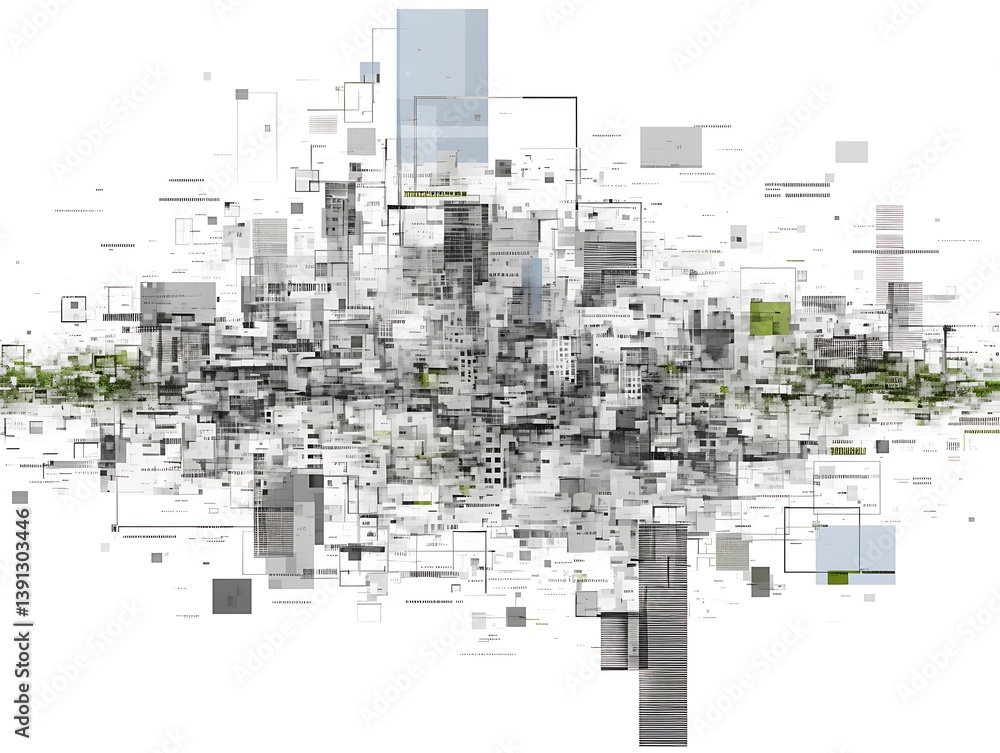 Abstract Urban Skyline Design Abstract Urban Skyline Design