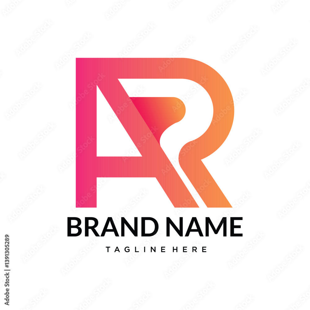 A abstract gradient, ar, ah, ab logo A abstract gradient, ar, ah, ab logo