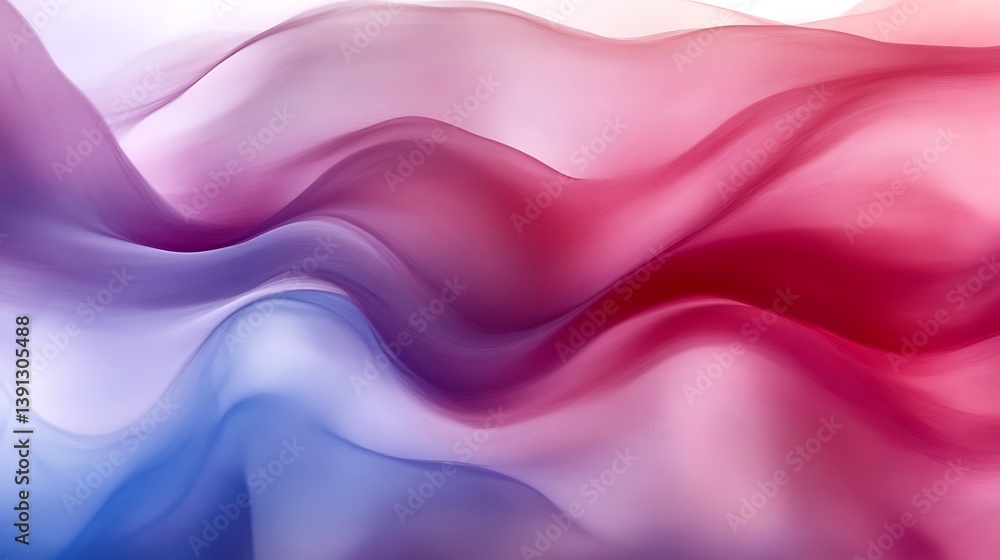 Fototapeta premium Abstract colorful flowing waves.