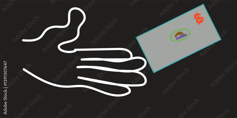 corruption line icon illustration vector graphic. Simple element illustration vector graphic, suitable for app, websites, and presentations isolated on white background corruption line icon illustration vector graphic. Simple element illustration vector graphic, suitable for app, websites, and presentations isolated on white background