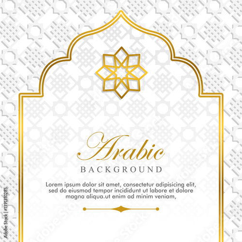 abstract template in islamic theme background