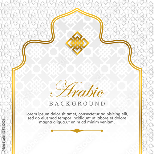 abstract template in islamic theme background