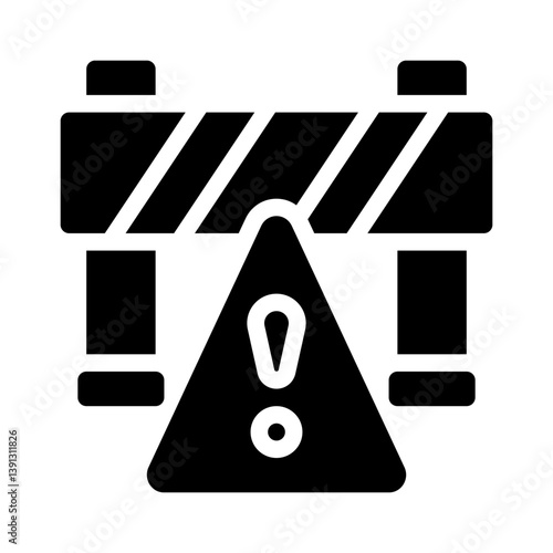 biohazard glyph icon