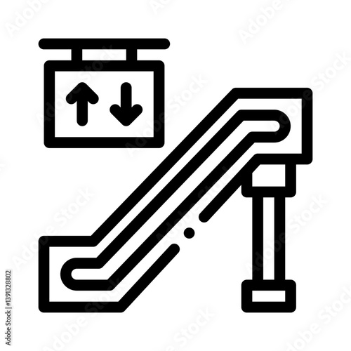 escalator line icon
