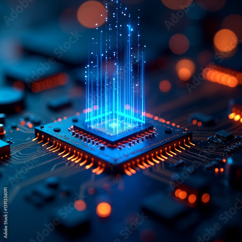 electronic circuit board with processor