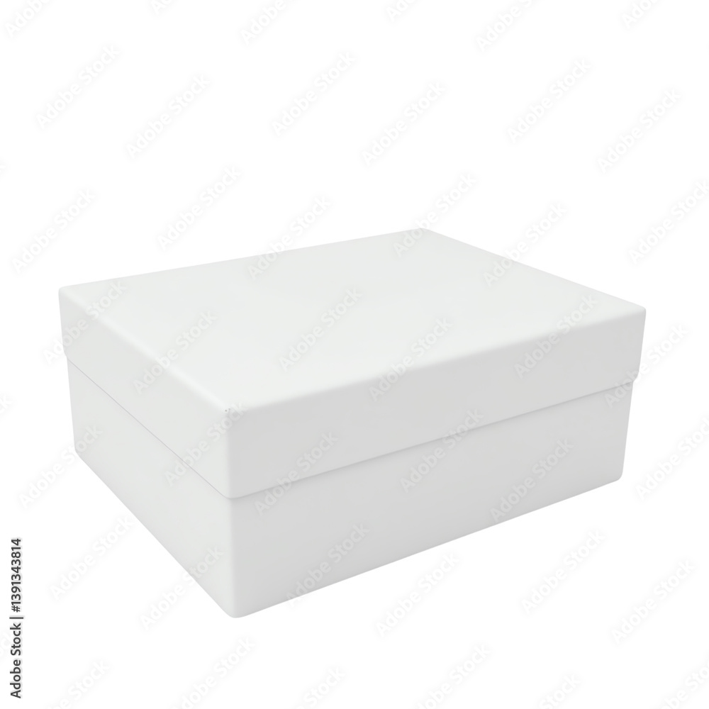 Simple white box for storage or organization. Simple white box for storage or organization.