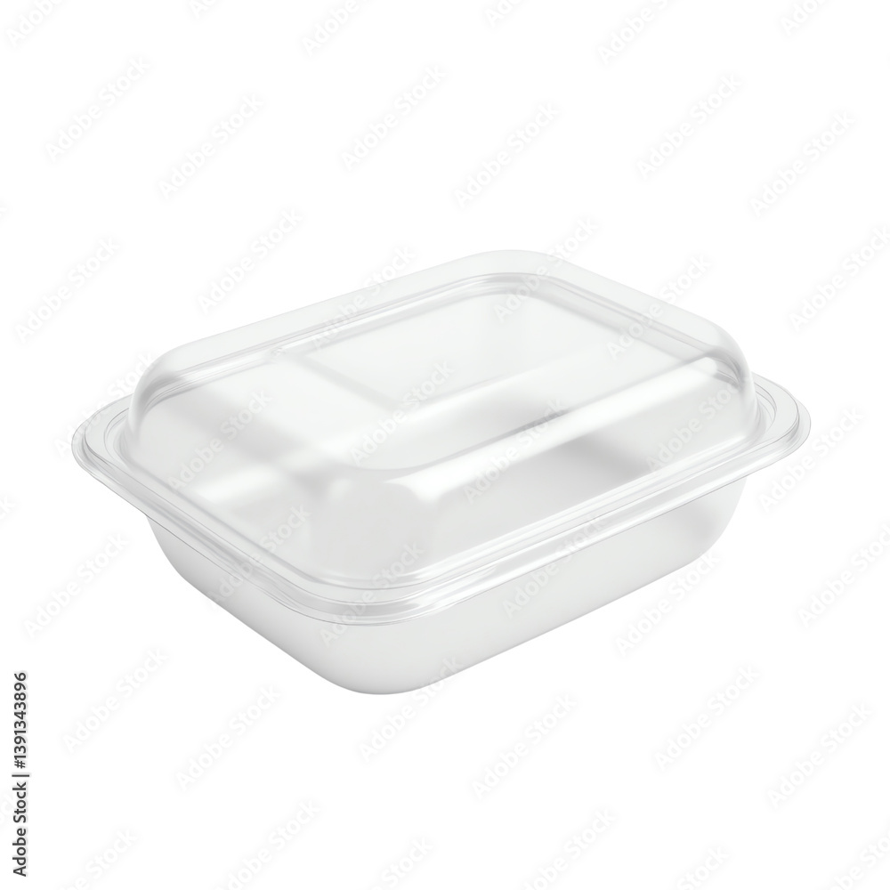 Clear plastic food container with lid. Clear plastic food container with lid.