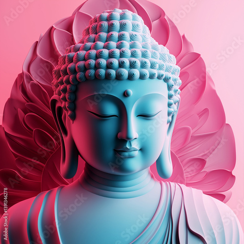buddha statue in the lotus