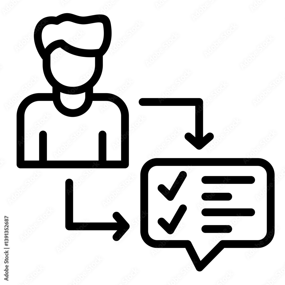 Obraz premium Outcomes Icon